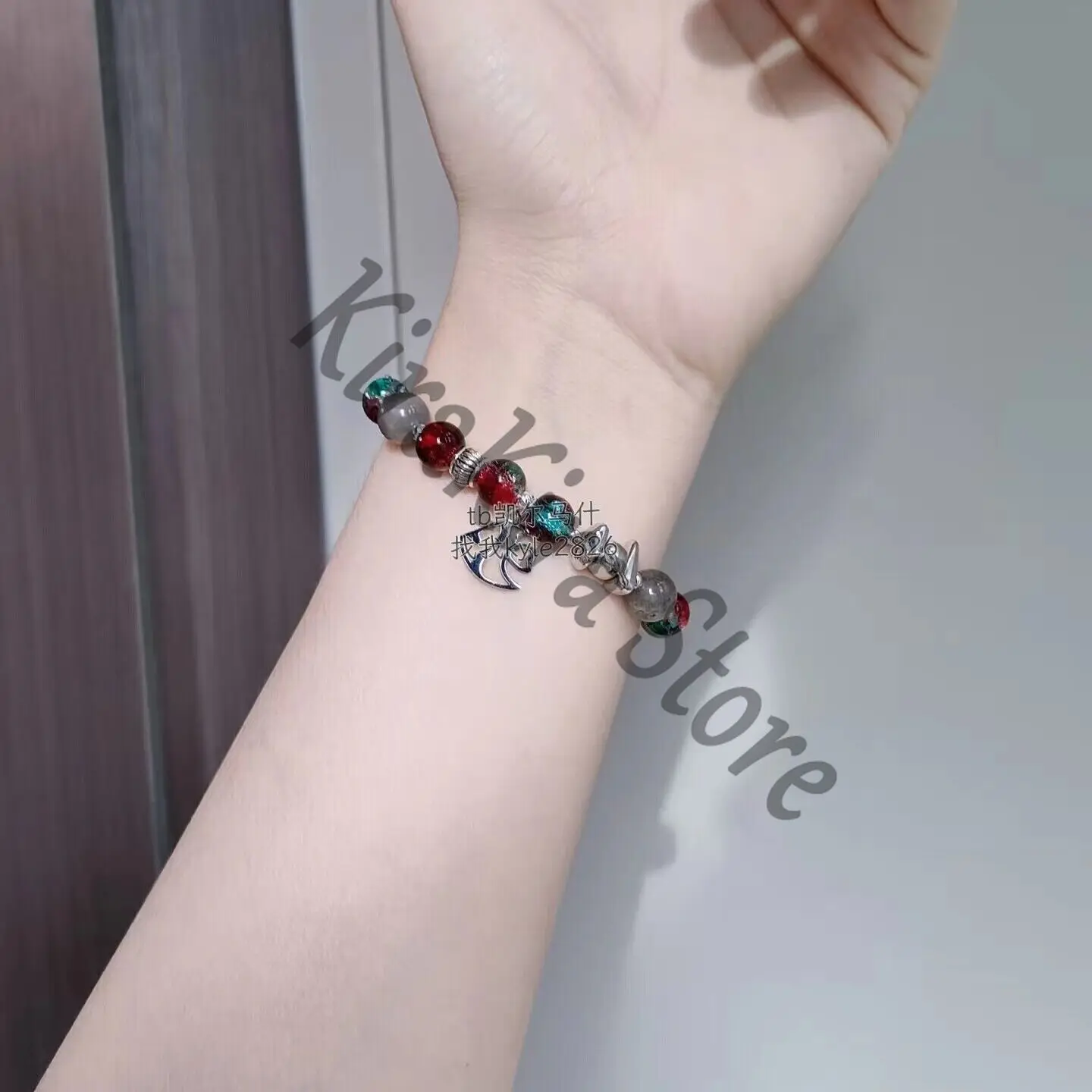 فرسان سكادي سلسلة اليد سوار التصميم الأصلي الحجر الطبيعي Moonstone سلسلة مرنة الملونة الصقيل الإسورة الإكسسوارات الهدايا