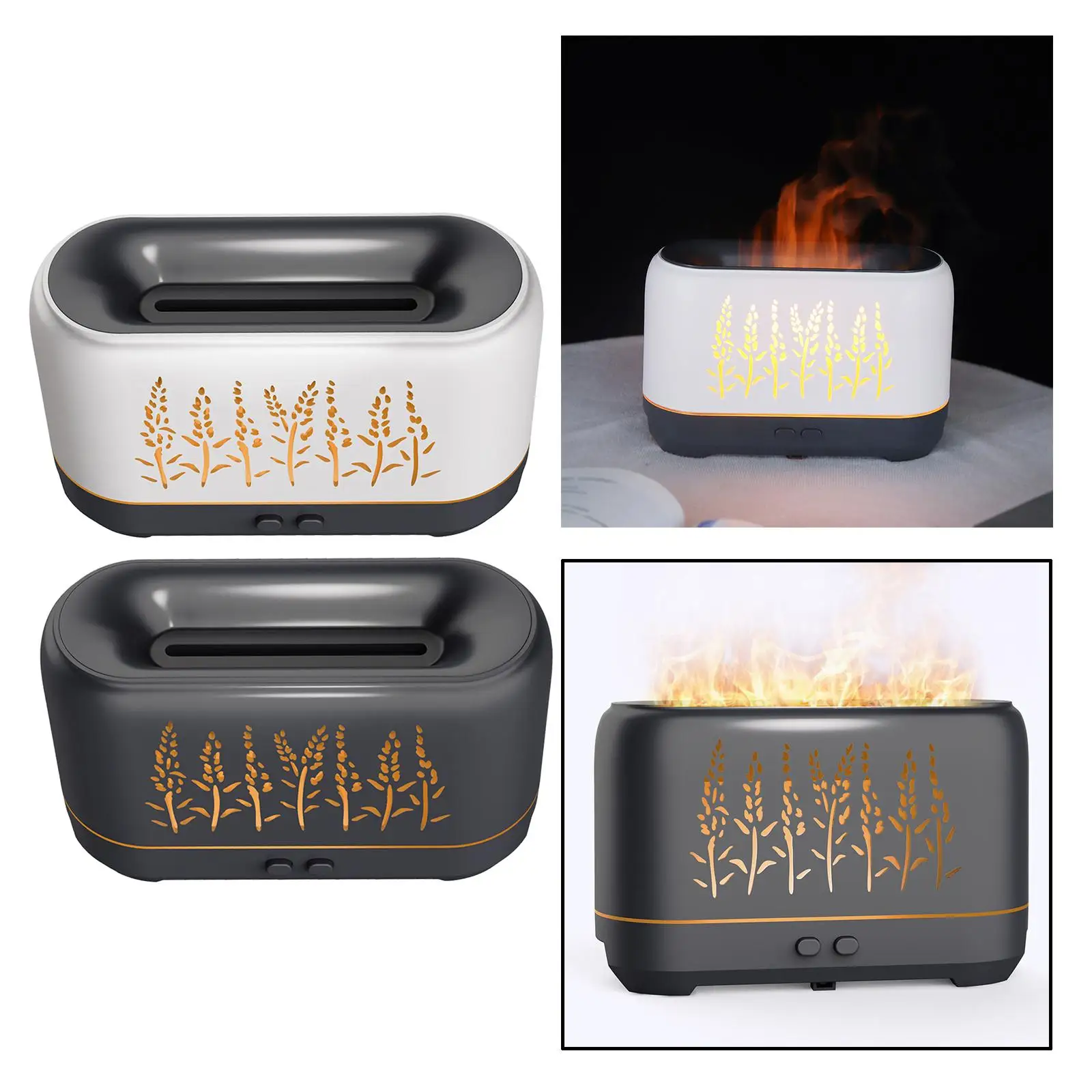 

Увлажнитель пламени, диффузор для ароматерапии с реалистичным пламенем для спальни в общежитии