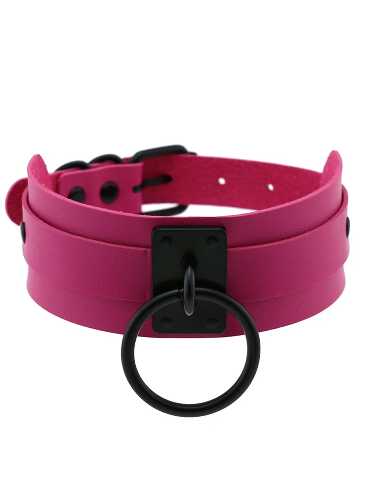 

Черное большое уплотнительное кольцо, готический кожаный воротник-чокер, экологически чистая упаковка