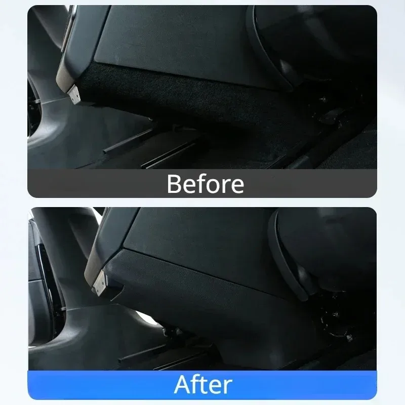 Boîte d'accoudoir Central pour siège arrière, coussinets Anti-coup de pied pour enfant, pour Tesla modèle 3 + modèle Y Juniper 2025, housse de Protection Anti-salissure et Anti-coup de pied