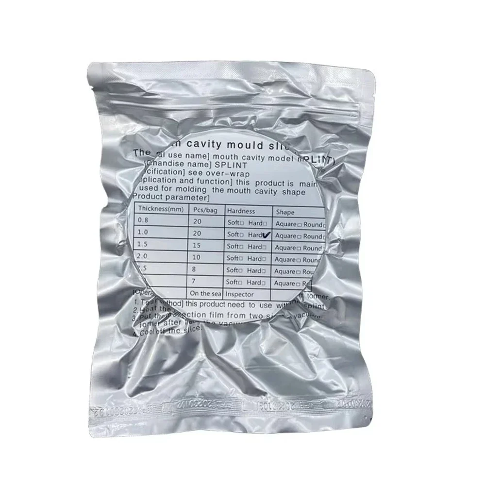 Dental Lab Mouth Cavity Mould Slice Orthodontic Retainer Splint Vacuum Forming Oral Denture Model Plastic Thermoforming Sheet