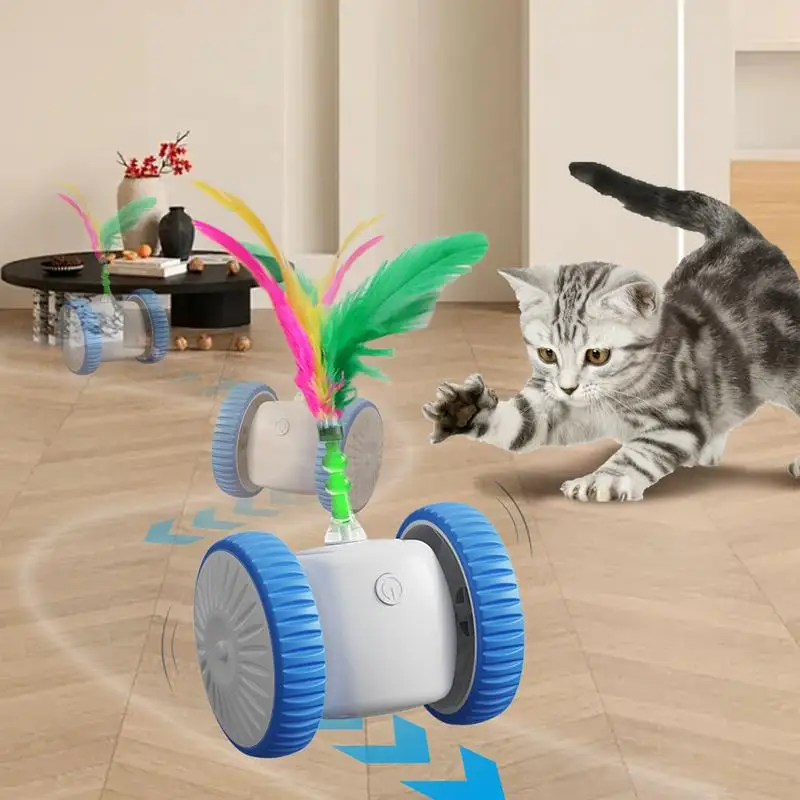 Automatic Cat Toy Indoor Playmate Automatic Moving Toy Cat Exercise Toy Intelligent Interactive Kitten Toys For Mental