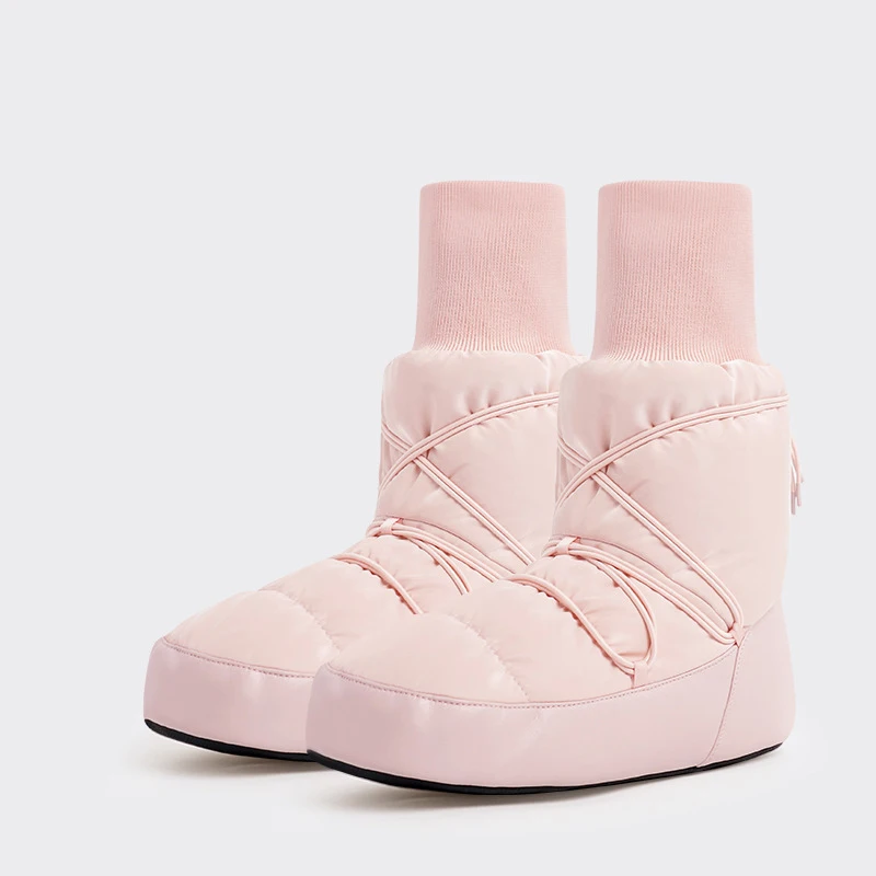 أحذية الرقص للبالغين الخريف الشتاء عالية السندات الأحذية الدافئة سميكة المخملية خفيفة الوزن أداء أحذية الرقص أحذية الباليه الرقص #5