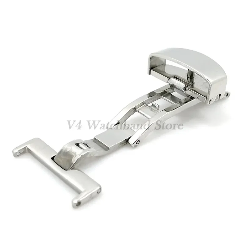 Butterfly Watch Buckle 10mm 12mm 14mm 16mm 18mm 20mm 22mm Watch Accessories 304 Stainless Steel Pull Button Strap Clasp