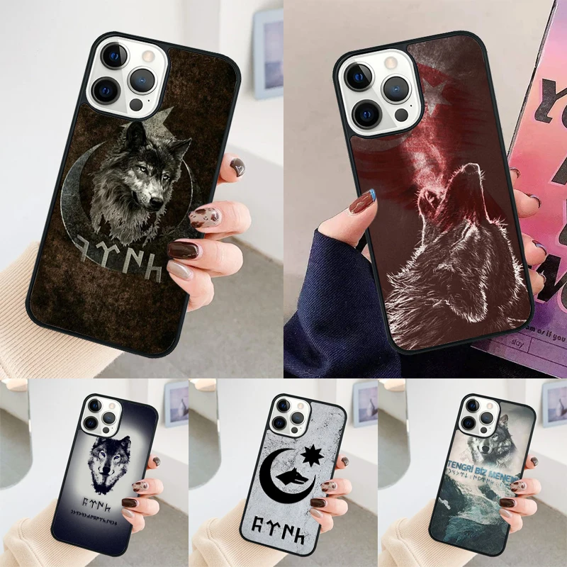 Turk Wolf Turkey Flag phone case Cover For iPhone 14 15 16 Pro Max SE 2020 coque For apple 11 12 13 Pro Max Mini 7 8 Plus