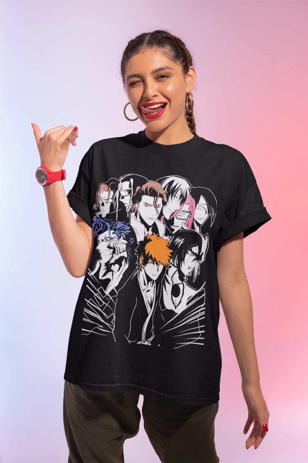 Bleach Ichigo Kurosaki Espada Manga Strip Anime Unisex Tshirt T-Shirt Soft Tee