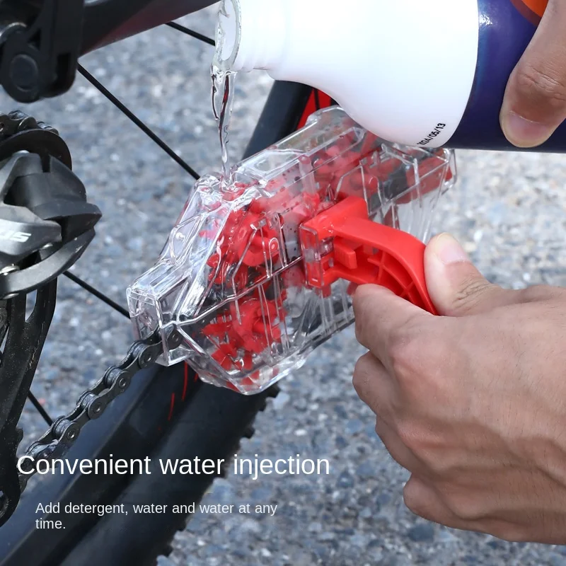 Fahrradkettenreiniger Transparente Visualisierung Tauchkettenreiniger Rennrad Reinigungswerkzeug Reitausrüstung