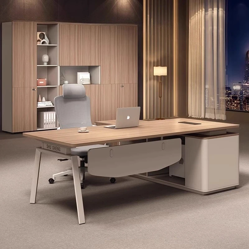 

Simple modern boss office desk and chair combination single office furniture table large desk supervisor table manager table