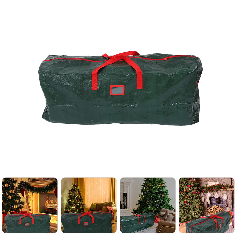 Favor Christmas Gift Tote Bag Xmas Trees Waterproof Carrier Household Dry Storage