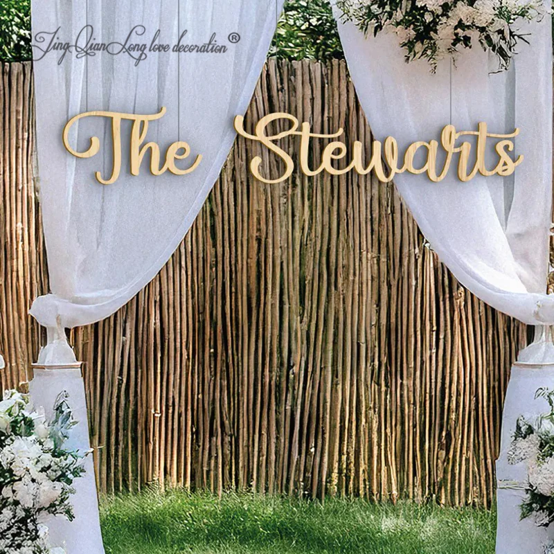 Custom Handmade Wedding Sign Personalized Last Name Wall Sign for Ceremony & Home • Custom Handmade Décor • Wooden Wedding Sign