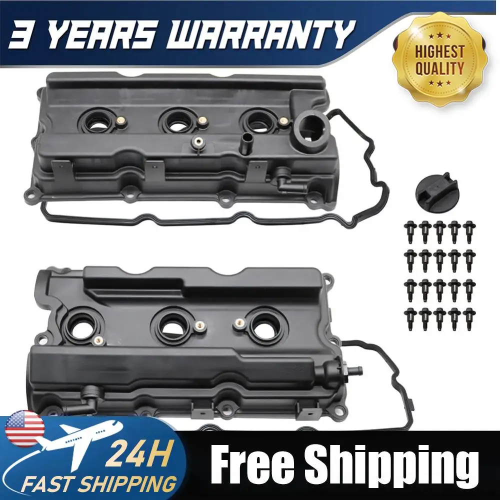 

Комплект из 2 клапанных крышек с прокладкой, винтами и маслозаливной крышкой, износостойкая крышка клапанного механизма двигателя, OE 13264-EA200 13264-EA210