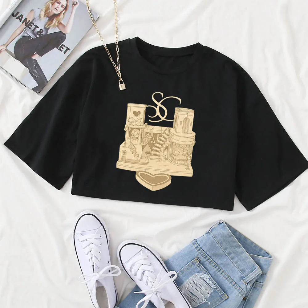 سابرينا كاربنتر هاوس جولة 2025 المحاصيل الأعلى مثير قميص الفتيات تي شيرت #5