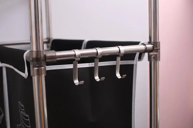 Laundry Hamper with Hooks