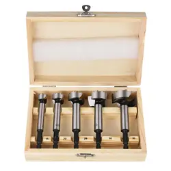 HEDA 5 pz/set 15/20/25/30/35mm 6.35mm codolo esagonale Forstner alesatura punte Kit lavorazione del legno autocentrante foro sega strumento