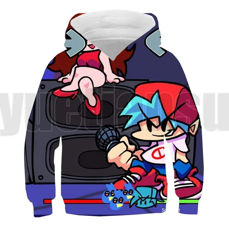 3D Anime Game Spring and Autumn Funkin Hoodie Harajuku Adult Sweatshirt Men 2024New Oversize Pullover Adult Streetwear Clothes