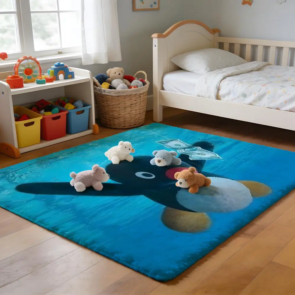 

Floor Mat Soft Flannel Rug Non-Slip Absorbent Mat for Bathroom Bedroom Home Decor Led Z-Zeppelin K