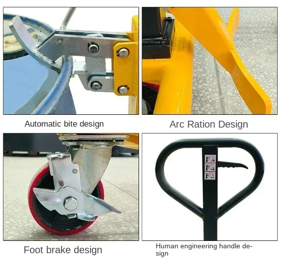 

Good price Manual Hydraulic Oil Bucket Handling Truck, Round Pass Handcart