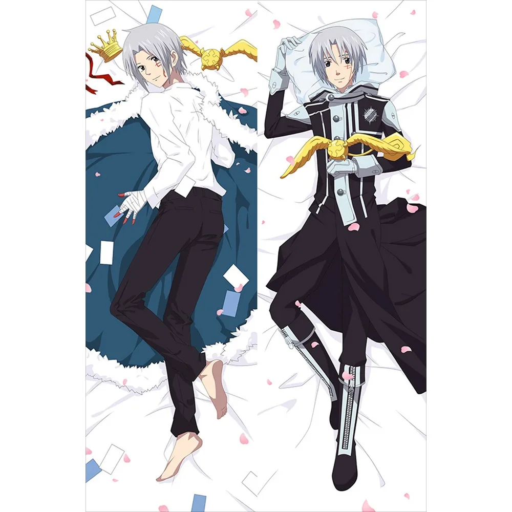 Dakimakura Pillow Case Peachskin Anime Body Pillow Cover Dual Side Print Allen‑Walker
