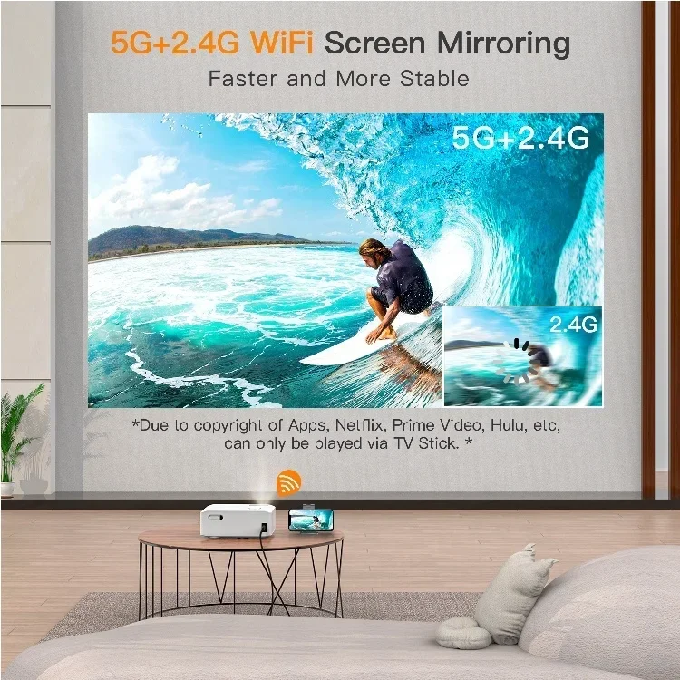 12000 Lumens  4K Proyector Nativ 1080P Wifi Proyector Led Full HD Projector 4K for Home Theater Party Meeting Use Projector 4K