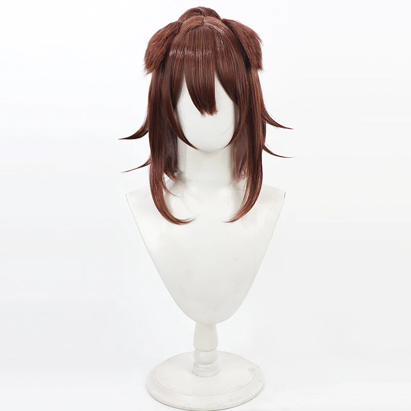 NIJISANJI Virtual YouTube Vtuber Inugami Korone Cosplay Wig Halloween Carnival Party Props Synthetic Hair Heat Resistant Fiber