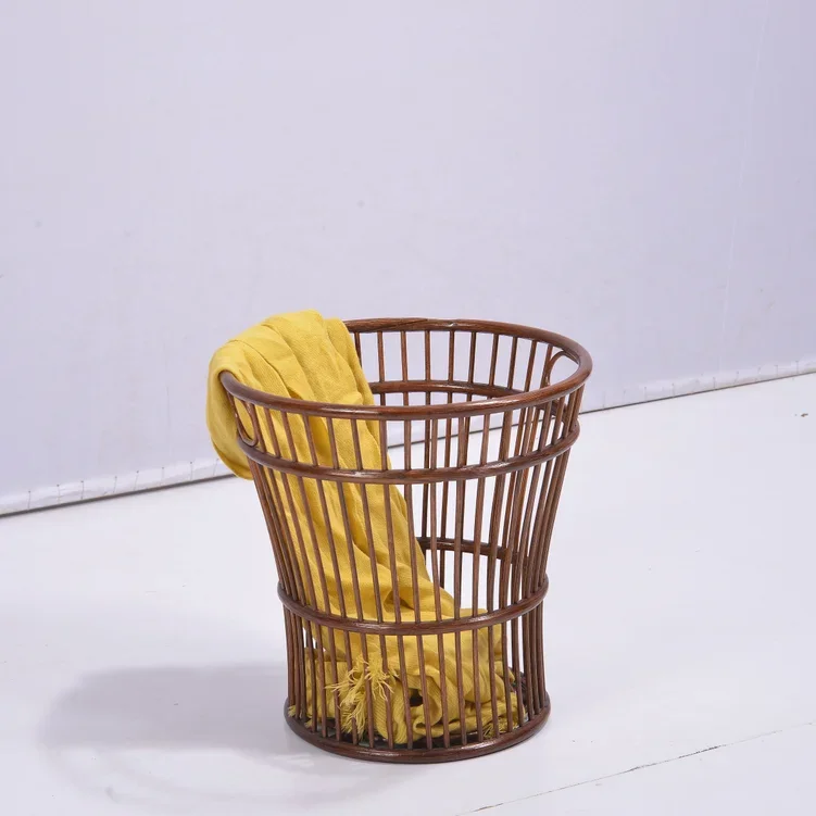 

Rattan hand-woven towel baskets, household dirty laundry storage baskets, hotel toilets, standing baskets