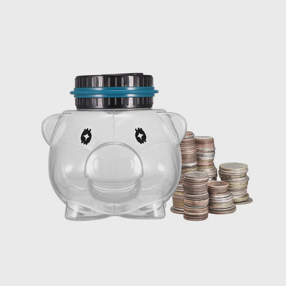 デジタルカウントマネージャー電子カウンターコインバンク子供用LCDディスプレイ貯金ポット手動+/-ボタンコインストレージ