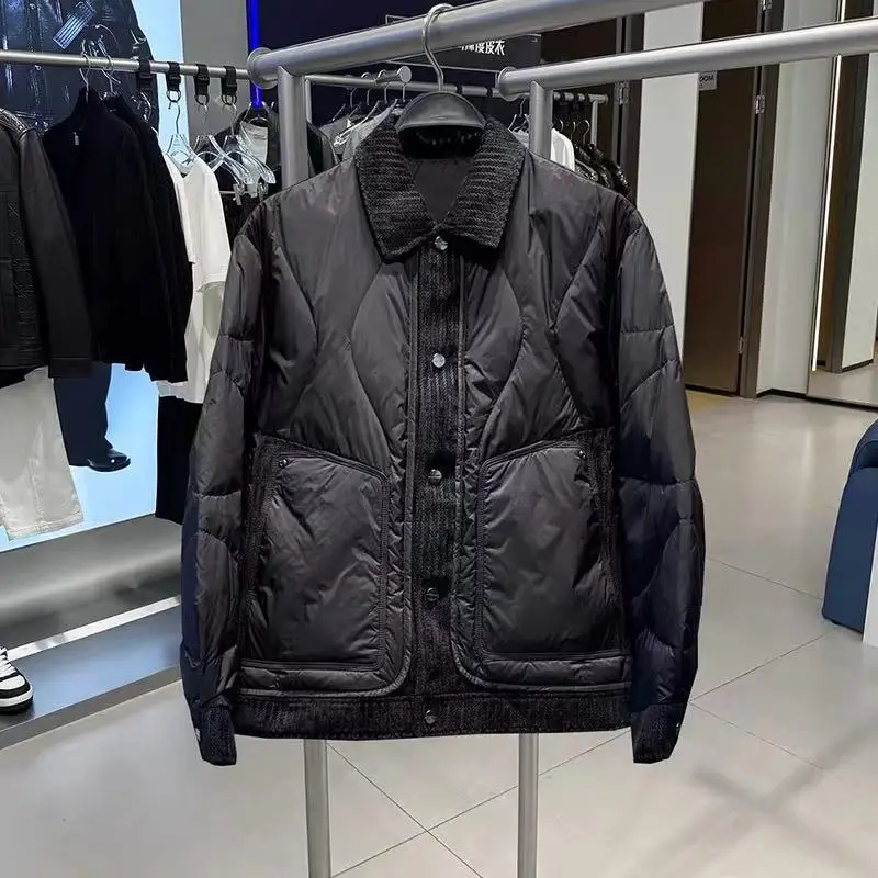 

Мужская модная рабочая одежда Bird Poer: осенне-зимняя повседневная пуховая куртка с эффектом двухслойности, трендовая американская верхняя одежда