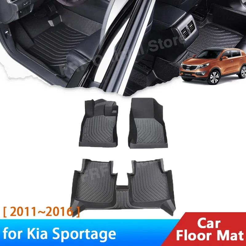 

for KIA Sportage SL 2011 2012 2013 2014 2015 2016 Accessories TPE Floor Mat Anti-dirty Foot Panel Carpet Pad Waterproof Parts 3x