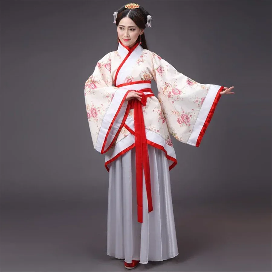 Fantasia chinesa antiga para mulheres, hanfu, nacional, senhora roupas, vestido de palco, roupas