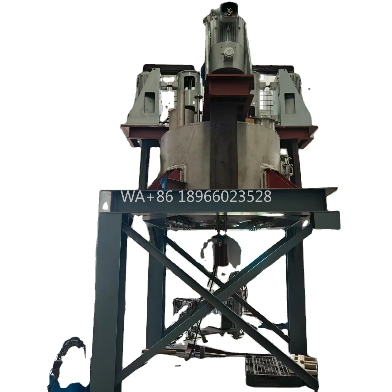 

Stainless Steel Mixing Rod 200RPM Liquid Mixing Dosing Mixer Vacuum Core Motor Component1 kW Industrial Agitator Customized