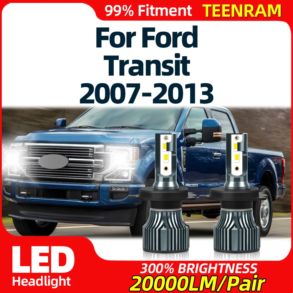 

Лампы для автомобильных фар, 120 Вт, H4, 6000 лм, 12 В, 2007 K, Plug And Play, для Ford Transit 2008, 2009, 2010, 2011, 2012, 2013,