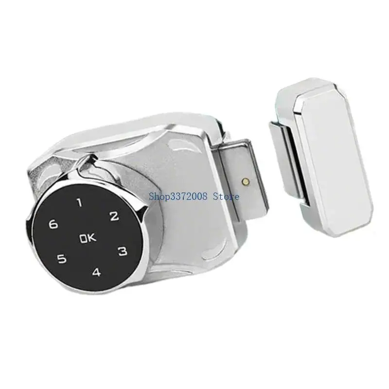  Frameless Glass Door Lock Replacement Push Pull Sliding Door Keyless Electric Passwords Lock Keyless Entry Door Lock