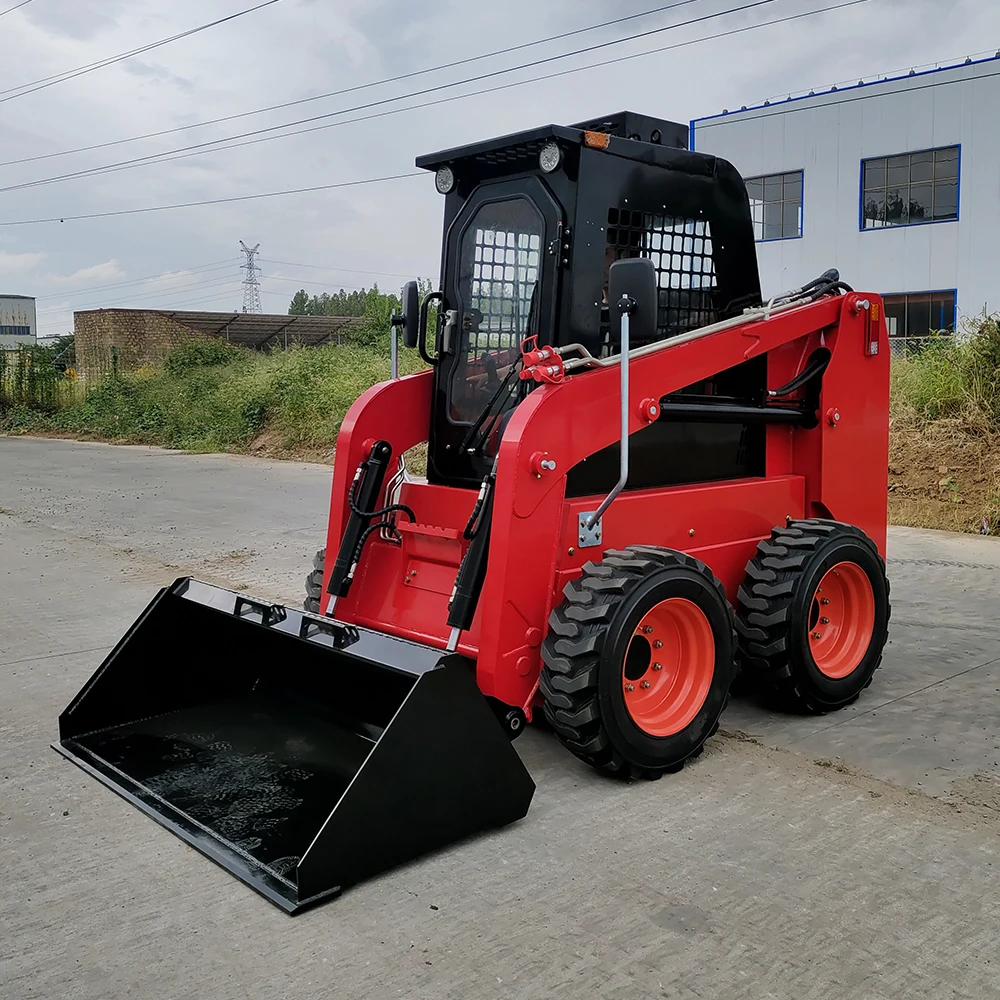 جرافة انزلاقية توجيه زاحفة صغيرة جرافة انزلاقية توجيه قوة الديزل تدعم النقل البحري العالمي حسب الطلب