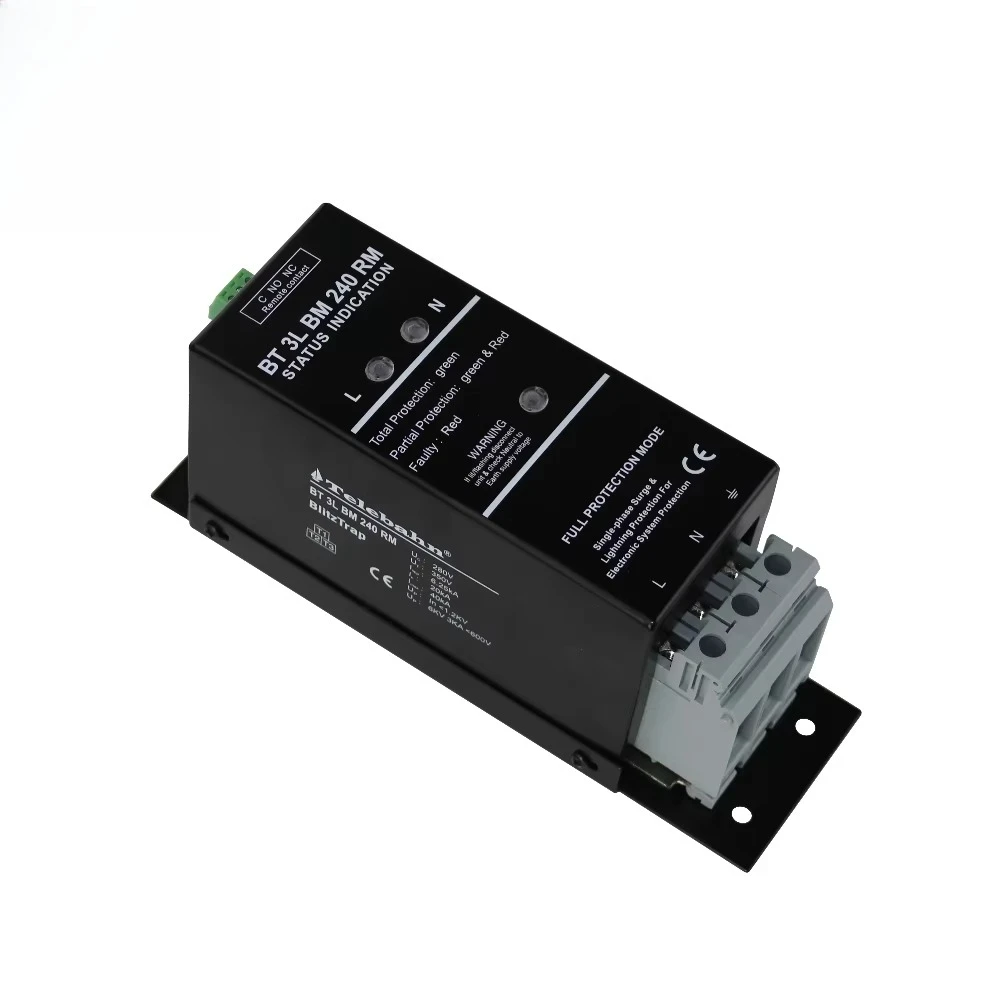 T1 + T2 + T3 220V/230V/240V AC, single-phase full surge protection device, model BT 3L BM 240 RM