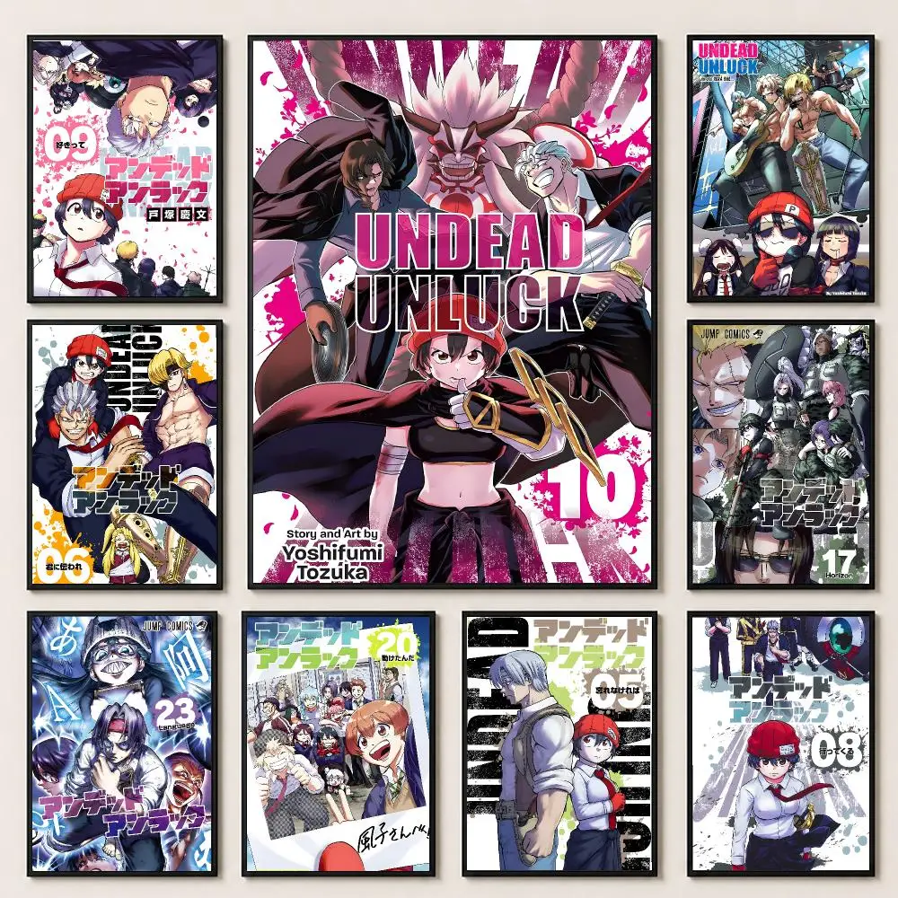 anime Undead Unluck Poster HD Poster Warm Home Decoration Suitable for Bedroom and Living Room Gifts Giving