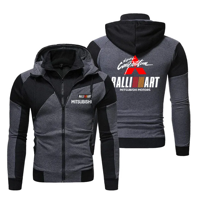 

2025 Mitsubishi Racing Team Official Hoodie Sports Racing Suit Unisex Oversized Top Evo Retro Double Zip Sweatshirt
