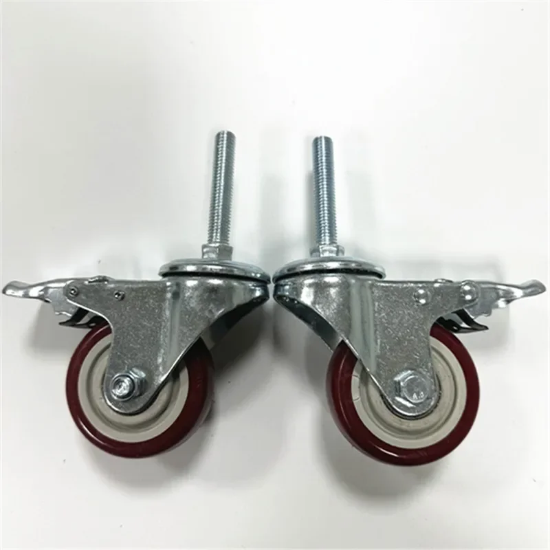 

Conveyor belt Conveyor 6 inch m12 plug rod universal belt brake caster