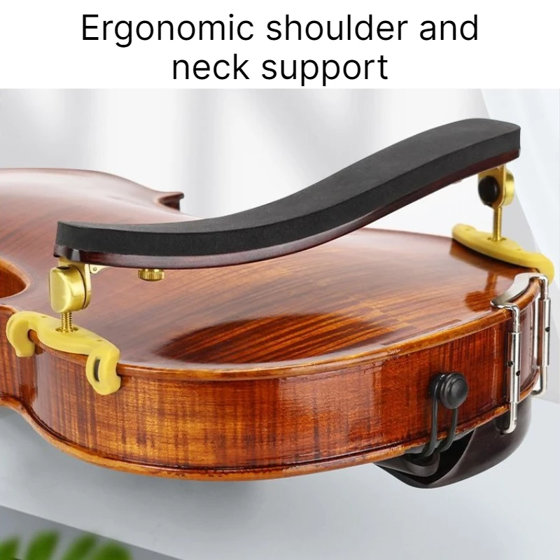 4/4 Maple Wood Violin Shoulder Rest Foldable Violin Shoulder Pad Adjustable Violins Cushion Violins Performance Accessories