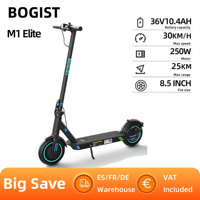 BOGIST-M1Elite Folding  Electric Scooter, 250W Power Motor, 36V 15AH Battery E-Scooter 8.5 Inch Tire City commuting EScooter