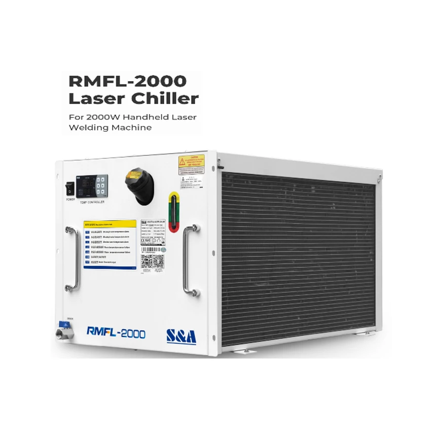 S & A-enfriador láser de fibra de recirculación, montaje en estante, RMFL-2000ANT/RMFL-2000BNT para máquina de soldadura láser de fibra de mano de 2KW