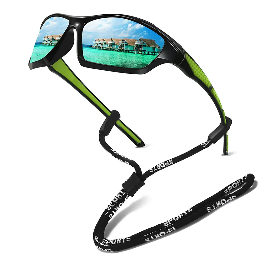 مع سلسلة أزياء الرجال النساء القيادة الصيد الجري UV400 النظارات الشمسية دراجة تسلق الجبال نظارات السلامة الرياضة في الهواء الطلق