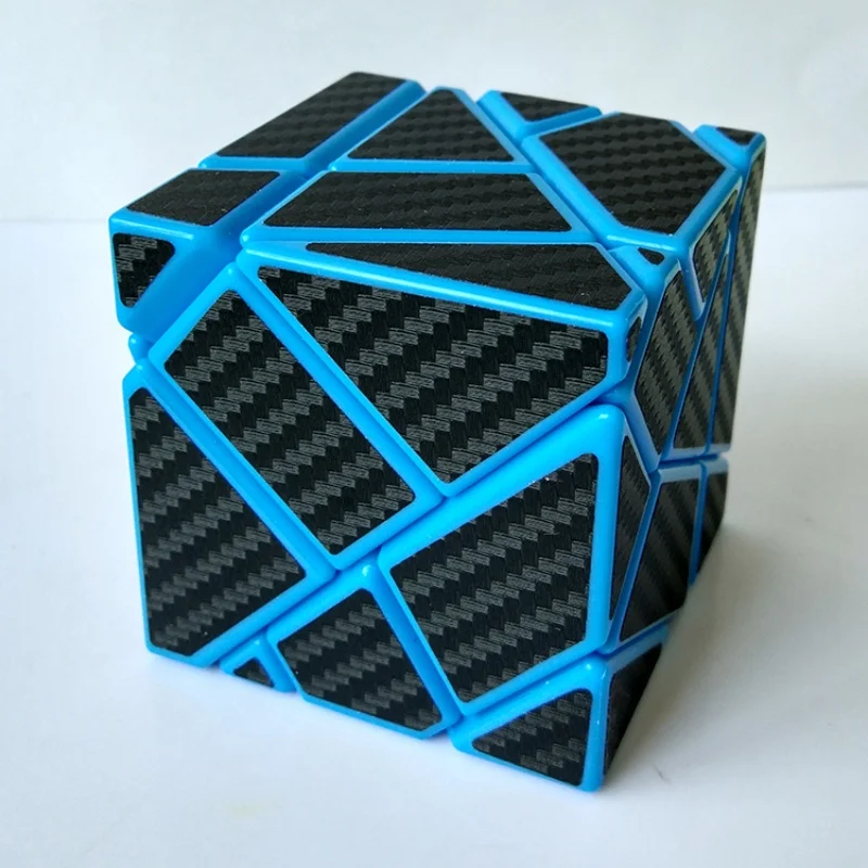 Ninja 3x3 Ghost Cube met zilveren stickers Ninja Ghost Cube Shape Speed Magic Cube Puzzle Speelgoed Kid Gift Cubo Magico Puzzel