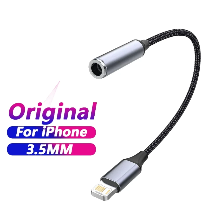 

Аудио OTG адаптер для iPhone 14 13 12 11 Pro Max Aux Jack для наушников 3,5 мм, разъем для наушников, зарядное устройство, разветвитель, преобразователь
