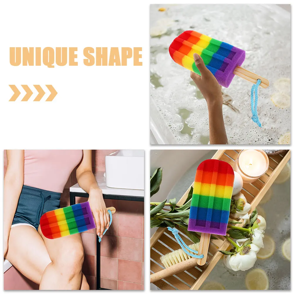 

3Pcs Colorful Exfoliating Shower Sponge For Bath Travel Size Bath Sponge Body Scrubber Exfoliator Shower Body Scrubber Bath