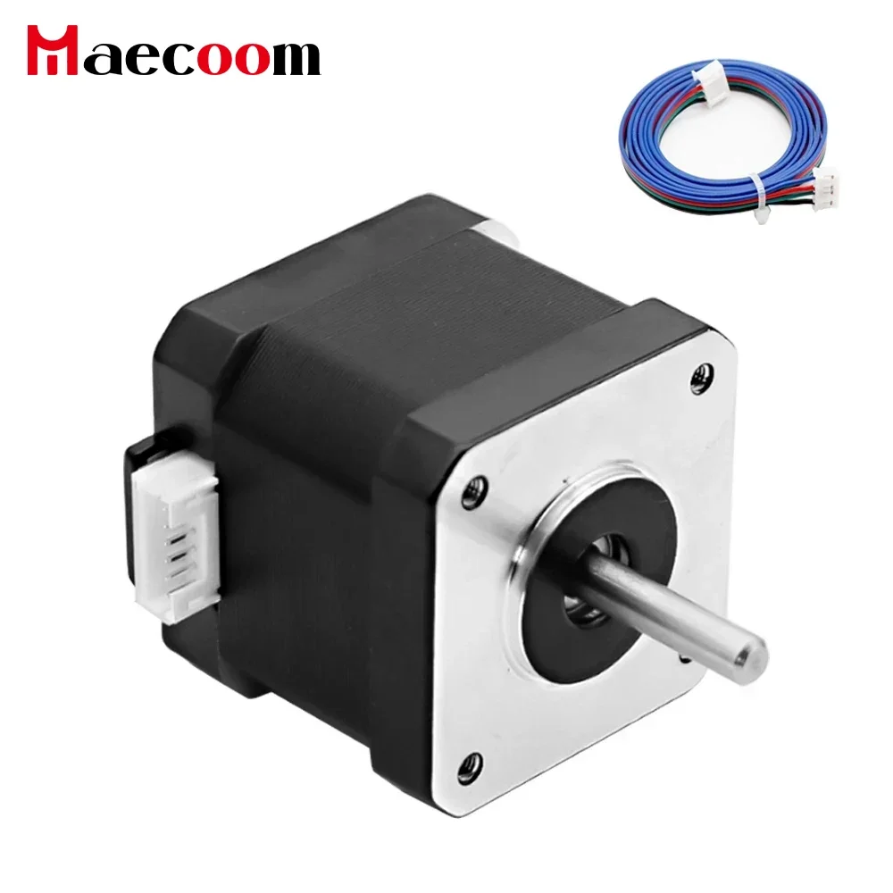 

Nema 17 Шаговый двигатель 40 мм 42 двигателя Nema17 42BYGH 42 Н.см (59,5 унции дюйма) 4-проводной шаговый двигатель для печати 3D-принтера оси XYZ