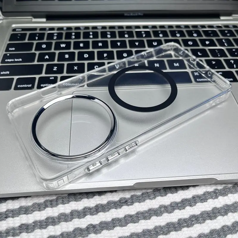 حافظة لهاتف Oneplus 13 13R 13T 13S فاخرة عالية الاختراق، غطاء مغناطيسي كبير صديق للبشرة لهاتف Oneplus 13 Bumper Funda