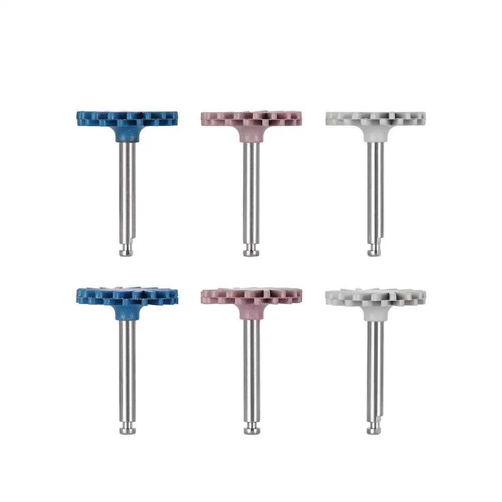6 teile/schachtel AZDENT Dental Gummi Polierer Verbund Harz Polieren System RA Disc Kit 14mm Rad Spirale Flex Bohrer Werkzeuge – Detail 7