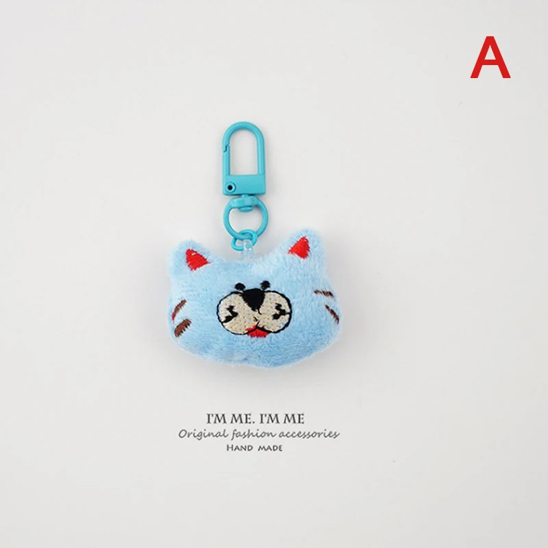 Porte-clés chat en peluche mignon pour femmes et filles, porte-clés lapin de dessin animé Kawaii, pendentif de sac, design unique, voiture, équivalent prédire