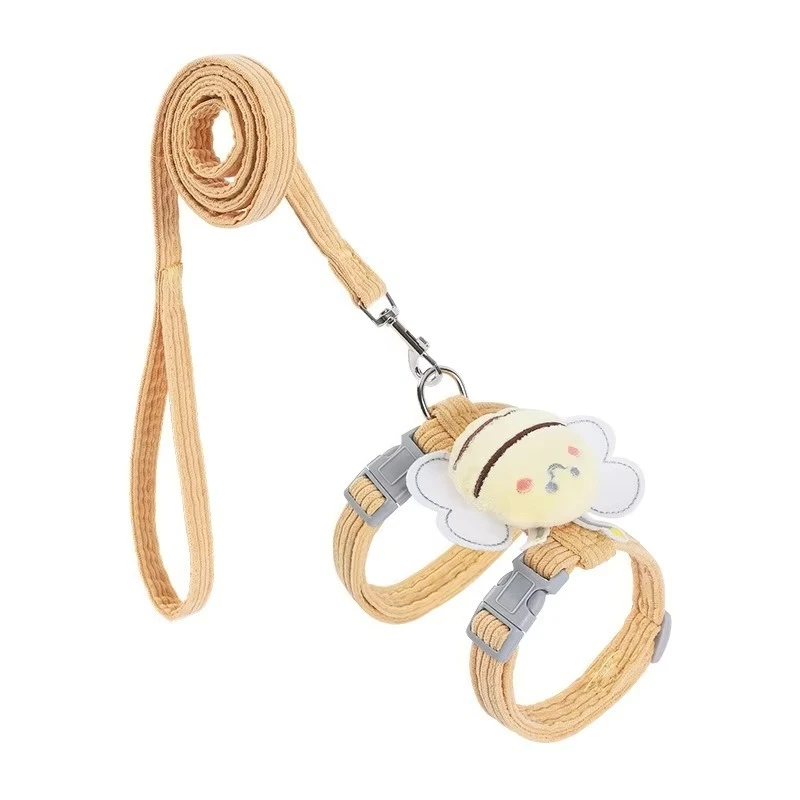 

Small Cat Harness Wing Decor Walking Vest Leash Set for Cats Small Dogs Adjustable Pet Cat Harness Accessories for Pet Supplies