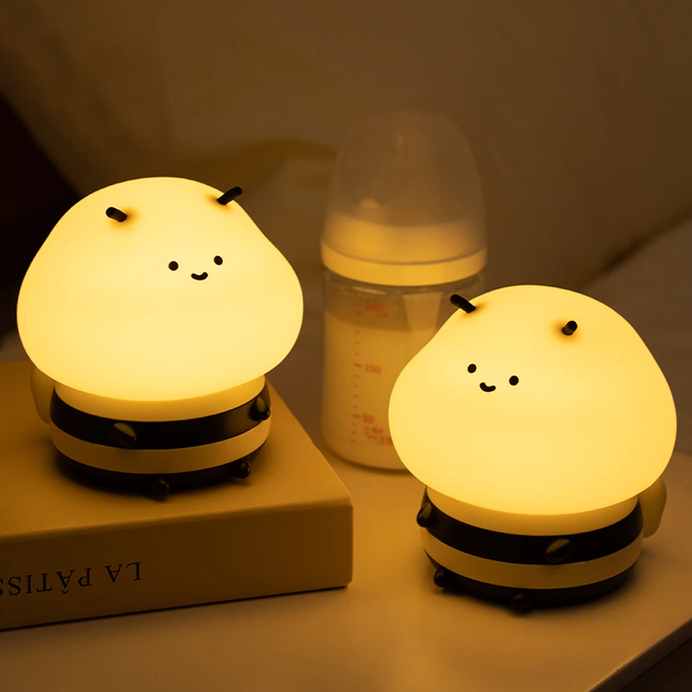 Lampki nocne LED Pszczoła Kreatywne Dekoracje do Sypialni Lampka Biurkowa LED Lampka Nocna dla Dzieci Prezent na Boże Narodzenie Urodziny